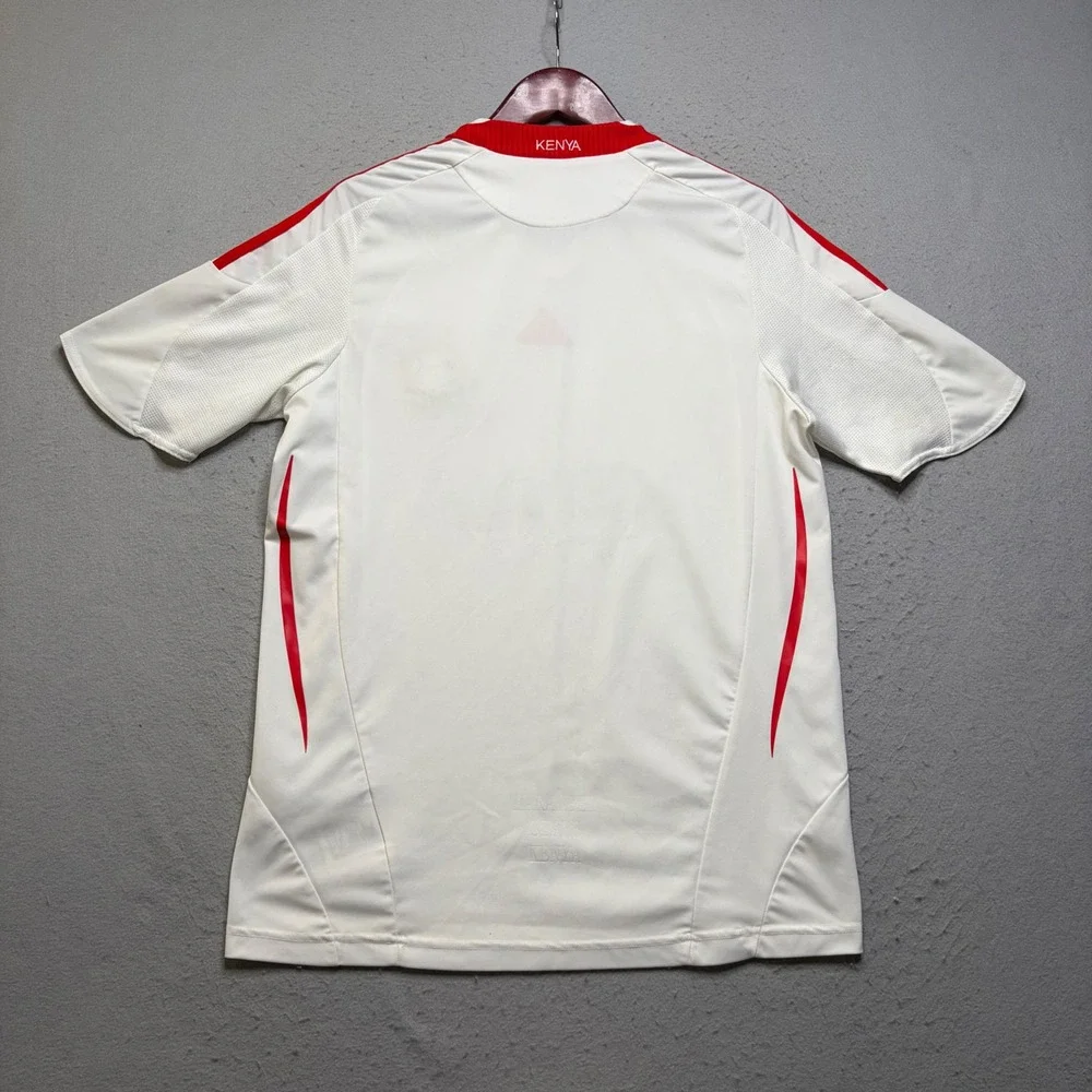 Adidas Soccer Jersey Mens Medium White Kenya Football Federation Clima365 Y2K